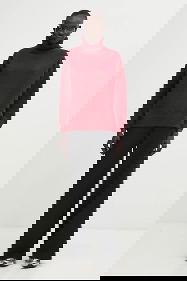 Пуловер MAISON KITSUNÉ Merino Wool Comfort Turtleneck Бургунди | PW00813KT1171, 5