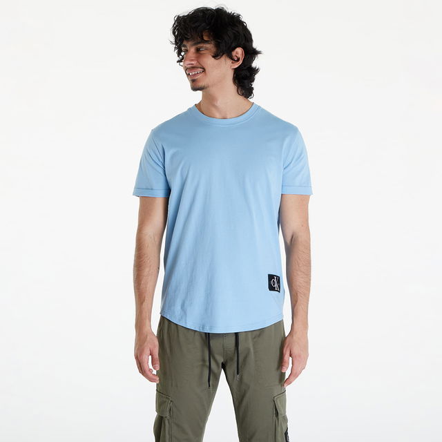 Cotton Badge T-Shirt Dusk Blue