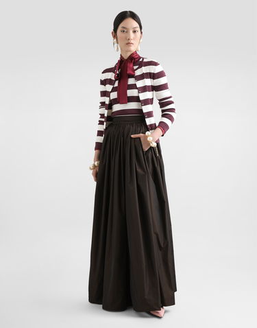 Пола Dolce & Gabbana Long Circle Taffeta Skirt Кафяво | F4C2UTHUMJDS8152, 1