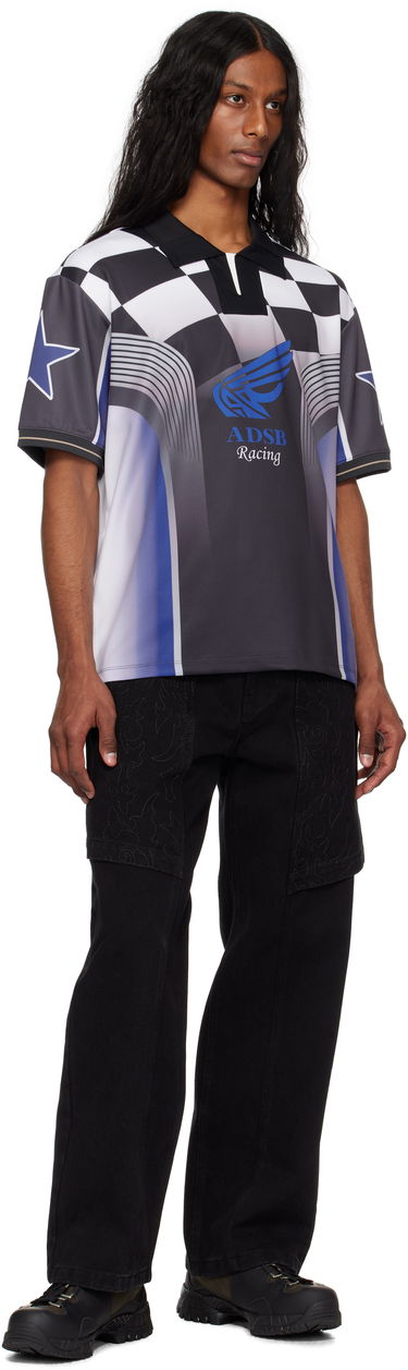 Фланелка Andersson Bell Andersson Bell Checkerboard Racing Polo Черно | atb1298m, 3