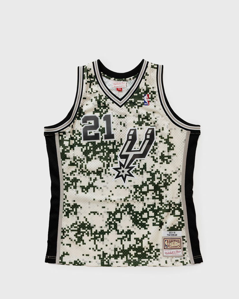 Фланелка Mitchell & Ness NBA Swingman Jersey San Antonio Spurs Alternate 2013-14 Tim Duncan #21 Бежово | SMJY4453-SAS13TDUCAMO