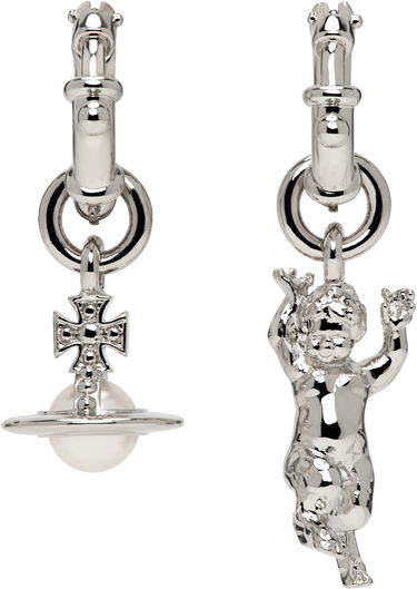 Обеци Vivienne Westwood Pearl Earrings Металик | 62020165-02P103-, 0