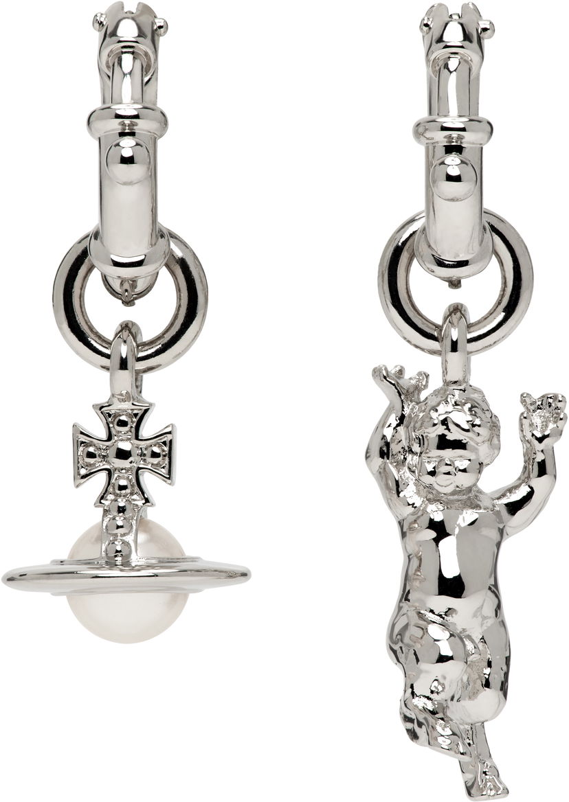 Обеци Vivienne Westwood Pearl Earrings Металик | 62020165-02P103-