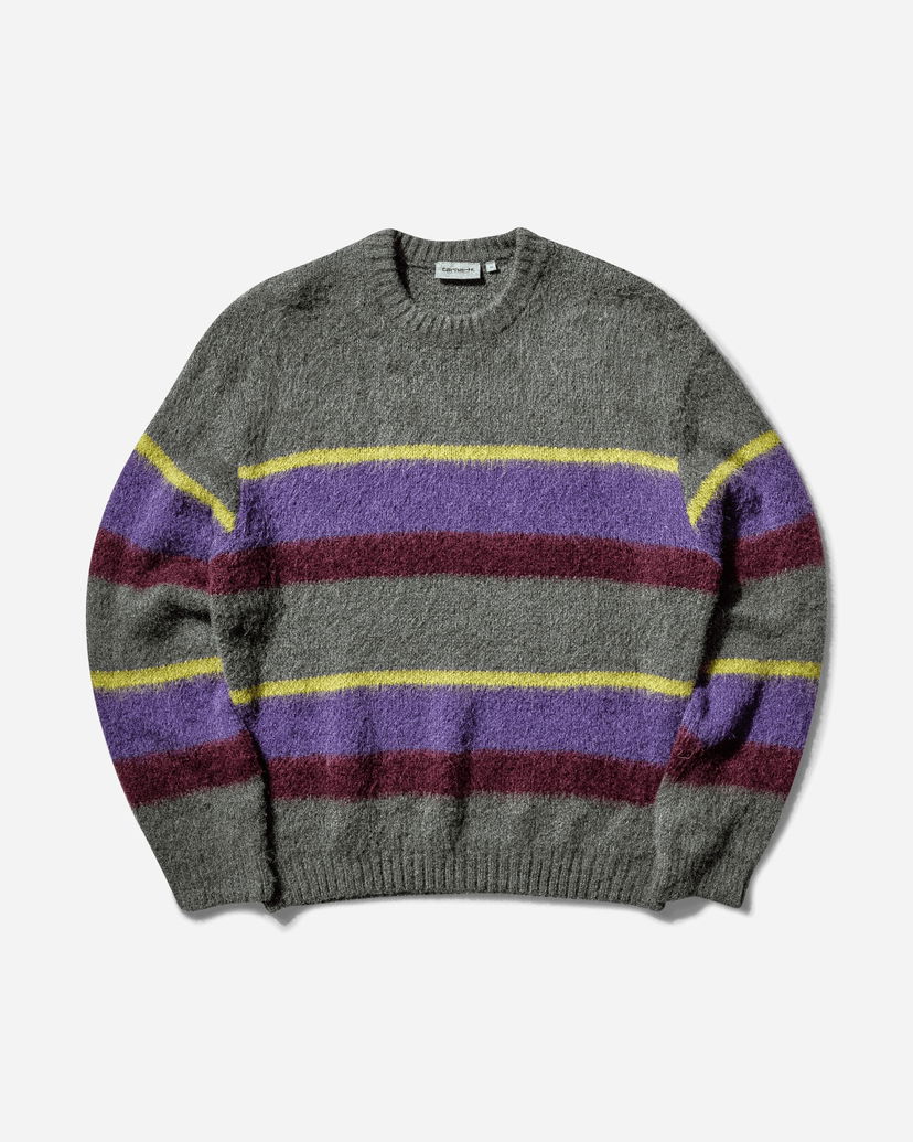 Пуловер Carhartt WIP Merton Sweater Sundling Stripe Сиво | I033916 2C7XX