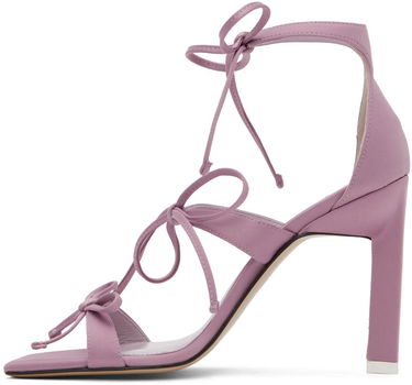 Аксесоари The Attico Attico Aria Lace-Up Heeled Sandals Лилаво | 227WS518 V015, 2