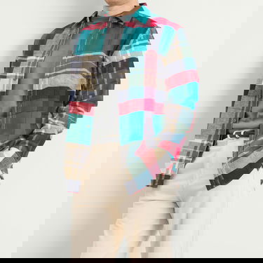 Риза Portuguese Flannel Tintor Flannel Check Shirt Многоцветен | AW25074-GRN, 5