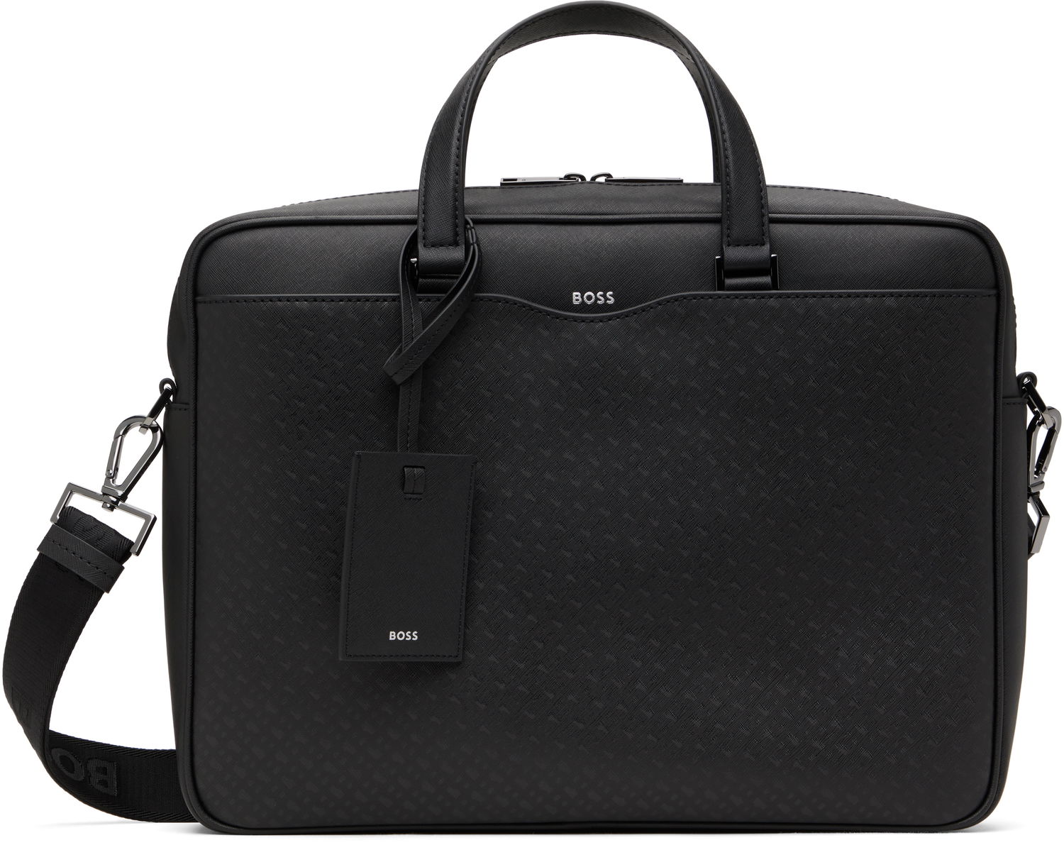 Чанта за пътуване BOSS Monogram Briefcase Черно | 50542235, 0