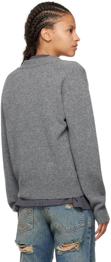 Пуловер We11done We11done Patch Pocket Cardigan Сиво | WD-KC3-23-621-U-CH, 2