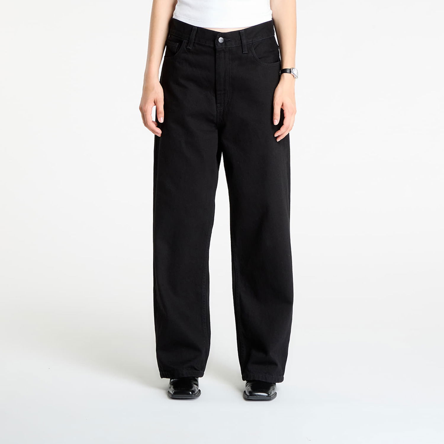 Панталони Carhartt WIP Brandon Wide-Leg Pant Черно | I035892.8902, 0