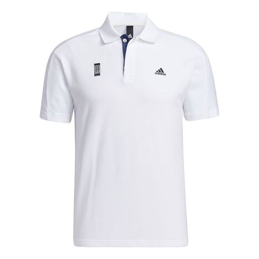 Поло тениска adidas Originals Series Logo Polo Shirt Бяло | GP0827