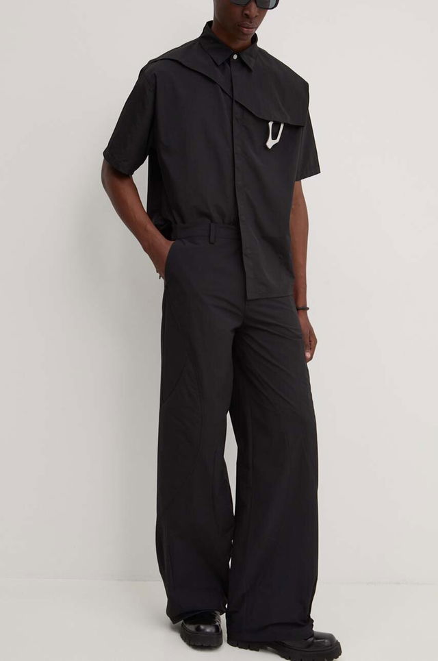 Heliot Emil Wide-Leg Panelled Pants