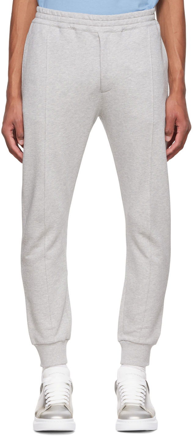 Спортни панталони Alexander McQueen Cotton Lounge Pants Сиво | 701282QTX43