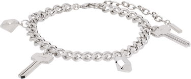 Гривна We11done Charm Chain Bracelet With Keys Металик | WD-AJ3-24-530-U-SV, 0