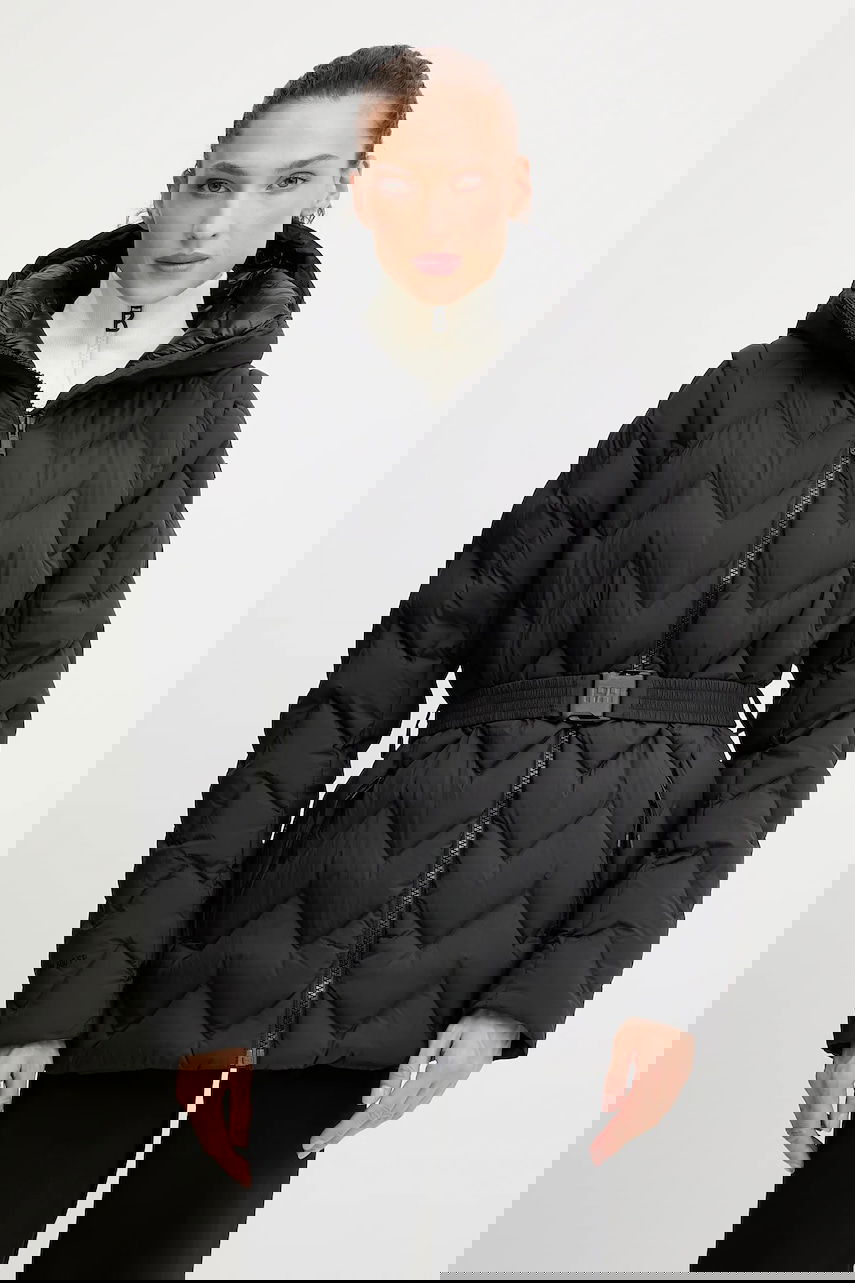 Пухо яке Helly Hansen Hooded Belted Chevron Puffer Jacket WINTER BLISS Черно | 54457, 0