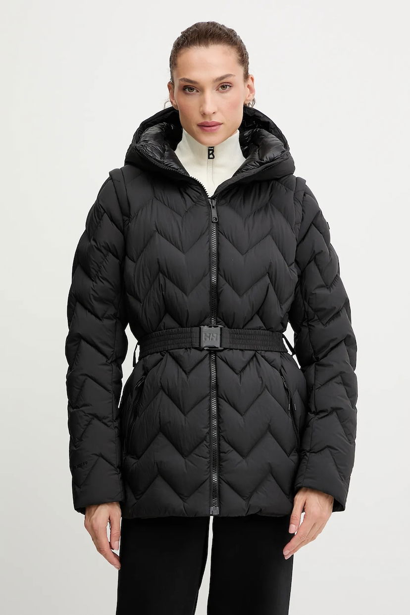 Пухо яке Helly Hansen Hooded Belted Chevron Puffer Jacket WINTER BLISS Черно | 54457