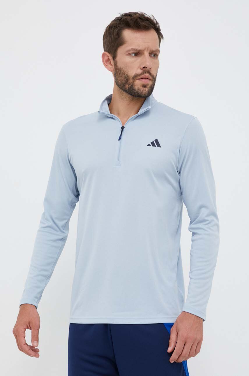 Суитчър adidas Performance Train Essentials Seasonal Training 1/4-Zip Sweat Синьо | IJ9620, 0