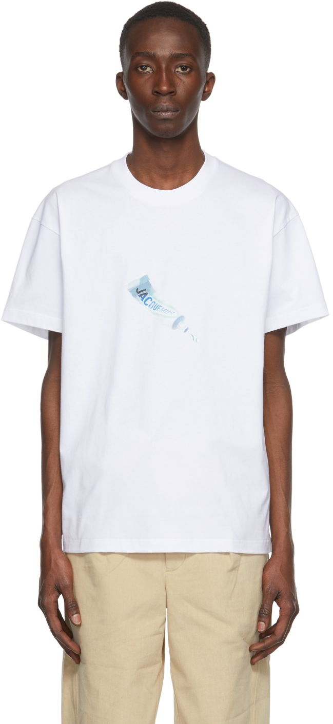Тениска Jacquemus 'Le T-Shirt Dentifrice' T-Shirt Бяло | 22E225JS018-2014, 0