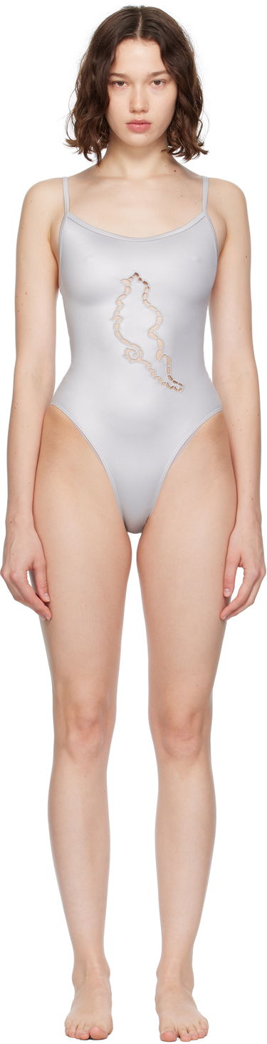 Бански Baserange Baserange Ponte One-Piece Swimsuit Сиво | SWPSB-PA-SU25, 0