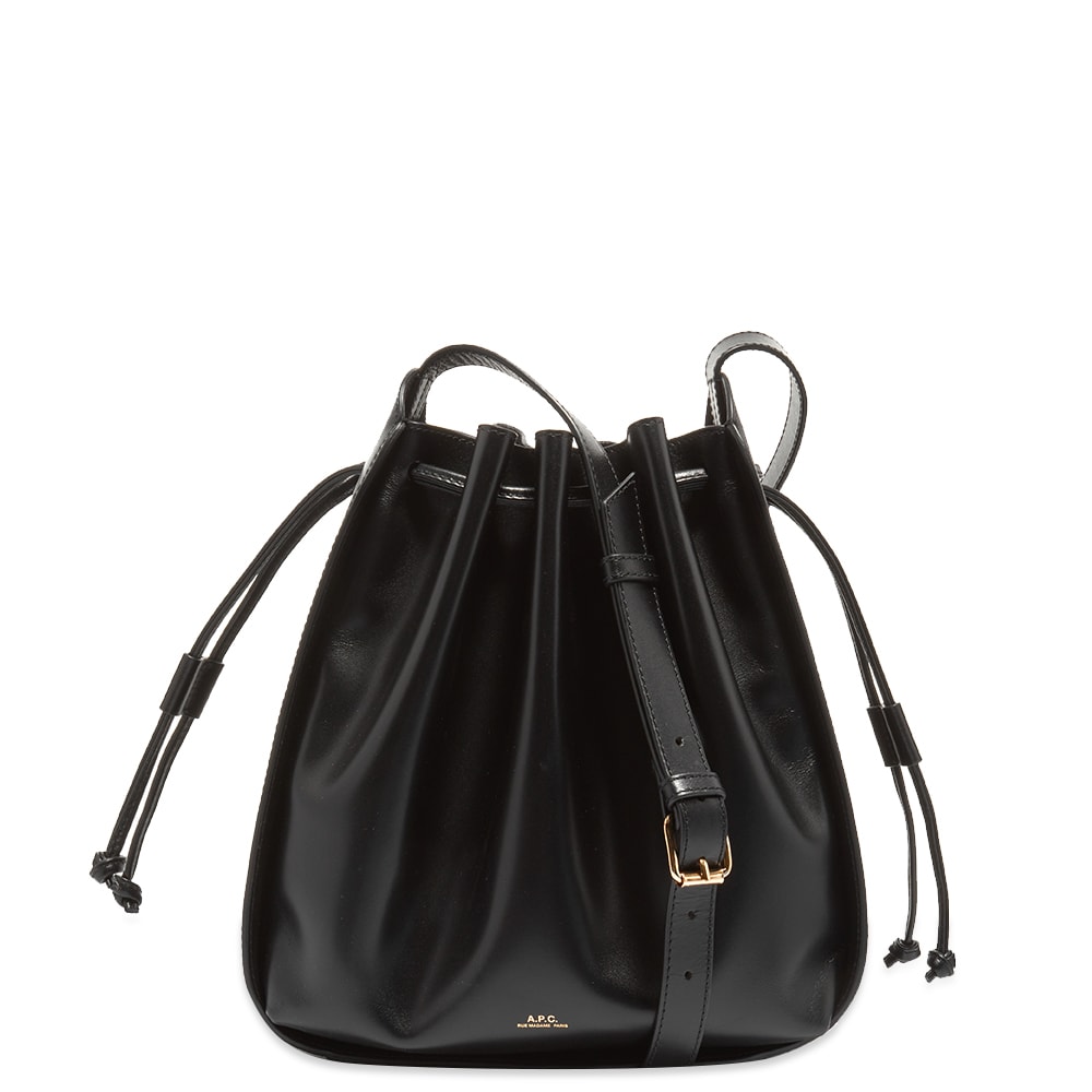 Чанта през рамо A.P.C. Courtney Small Bucket Bag Черно | PXBMW-F61459-LZZ, 0
