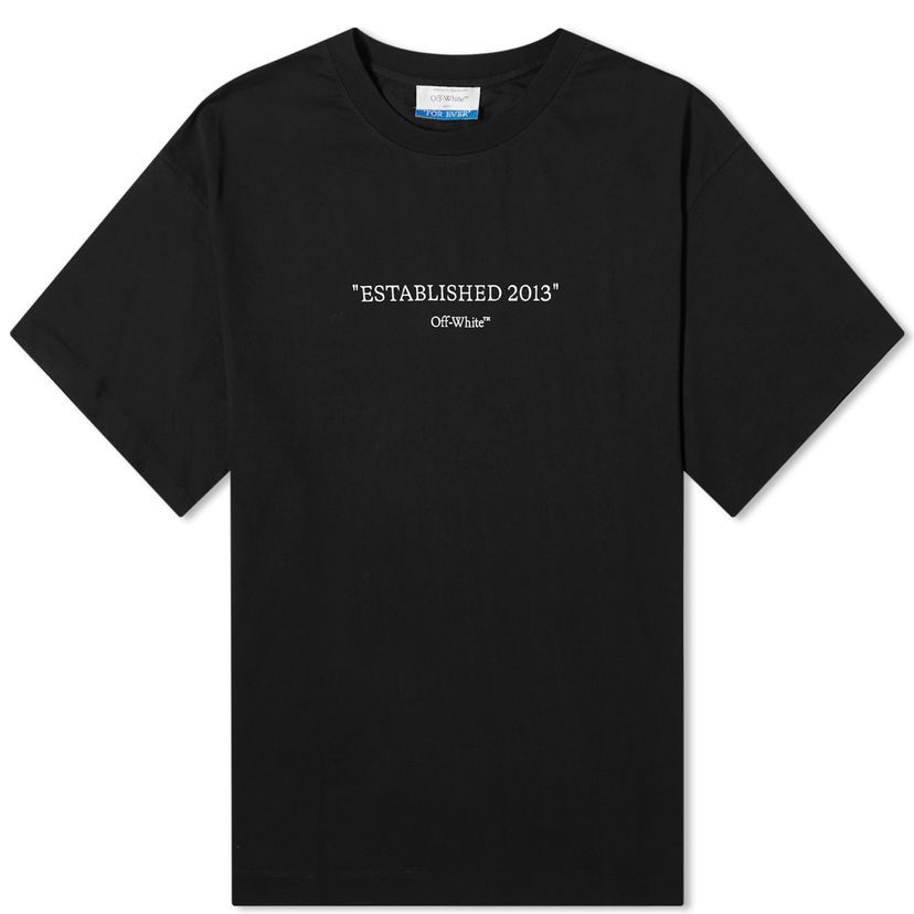 Тениска Off-White 2013 Skate T-Shirt Черно | OMAA120C99JER0091001