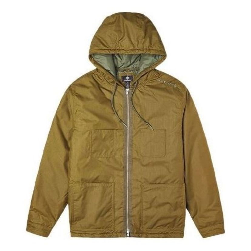 Парка Converse Men's Quilted Hooded Chore Coat Зелено | 10021637-A02