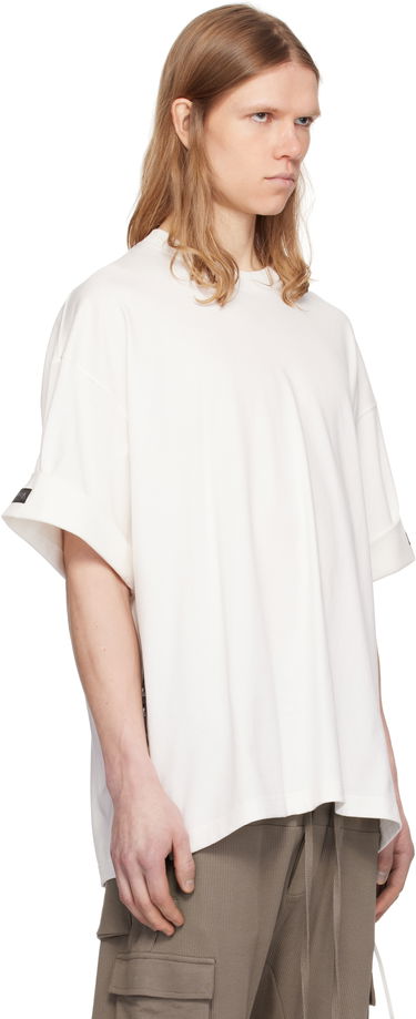 Тениска Mastermind WORLD Mastermind World Boxy Roll Sleeve T-Shirt Бяло | MW25S14-TS035-022, 1