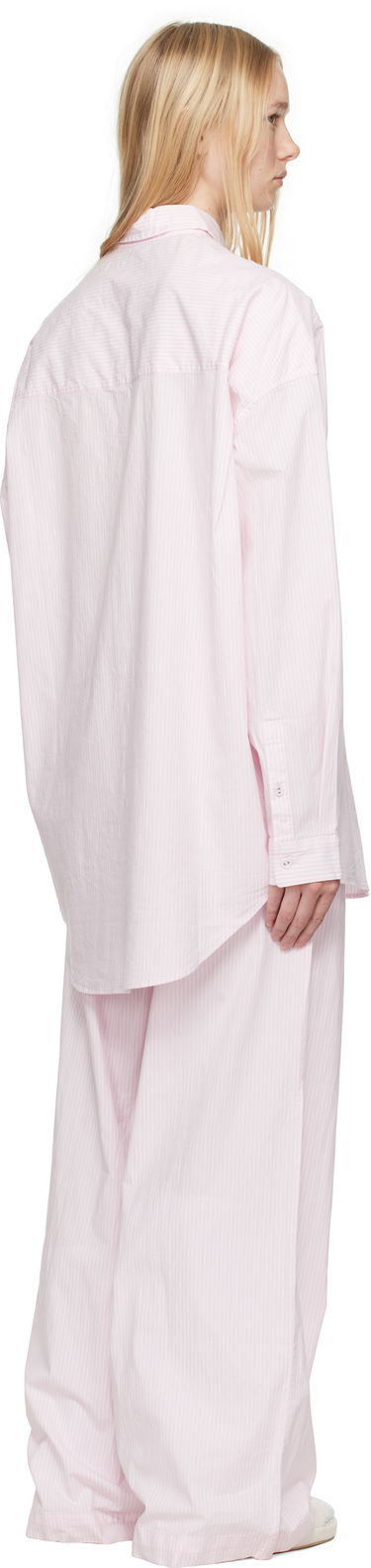 Пижама SKIMS SKIMS Cotton Poplin Oversized Sleep Pyjama Set Розово | ST-SET-9517W, 2