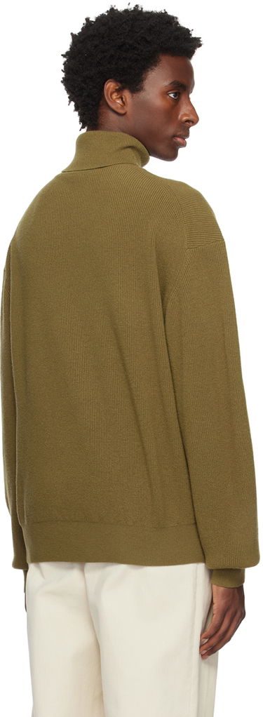 Пуловер We11done We11done Jacquard Turtleneck Sweater Зелено | WD-KT3-23-620-U-KK, 2