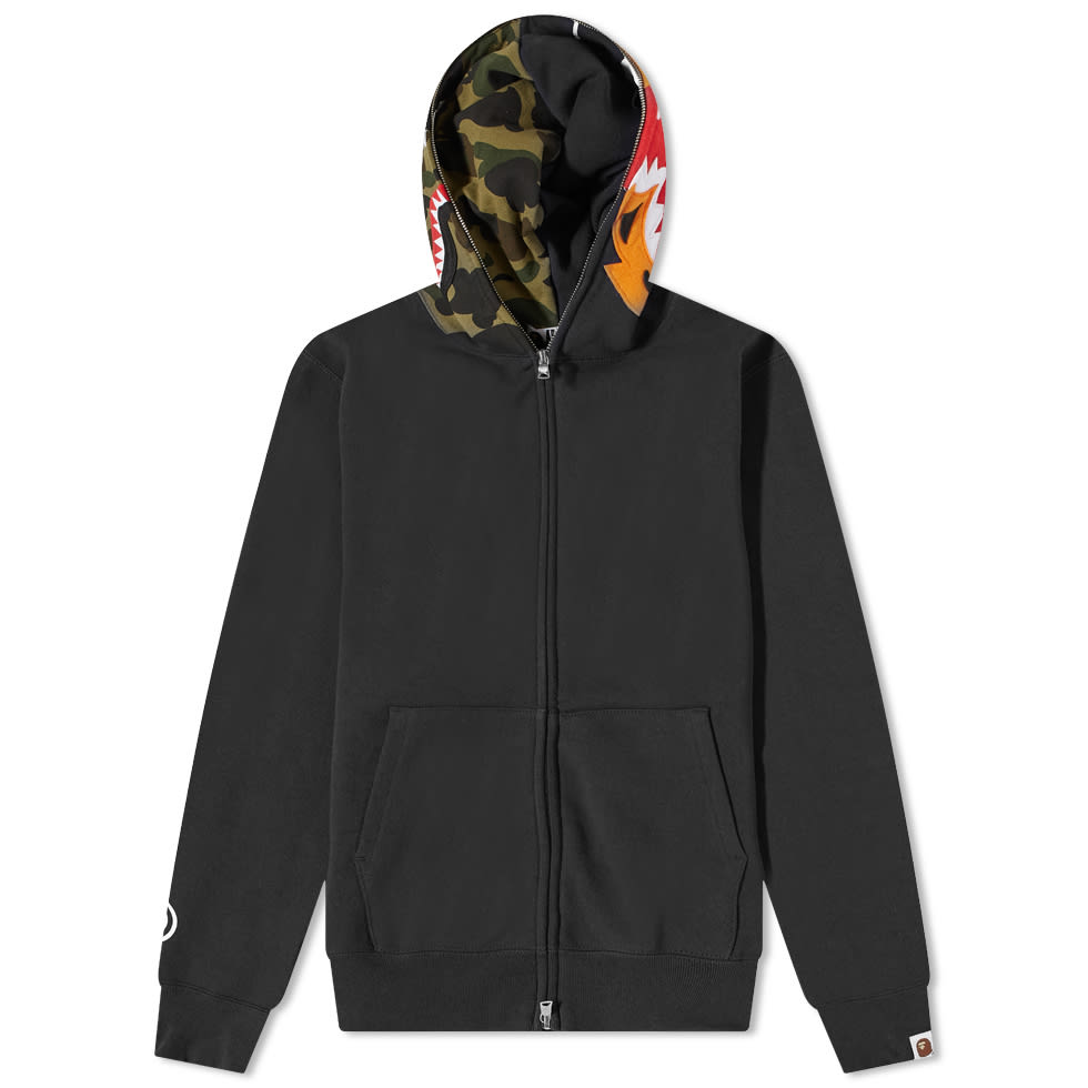Суитчър BAPE A Bathing Ape Crazy Face Full Zip Hoody Черно | 001ZPI801010M-BLK, 0