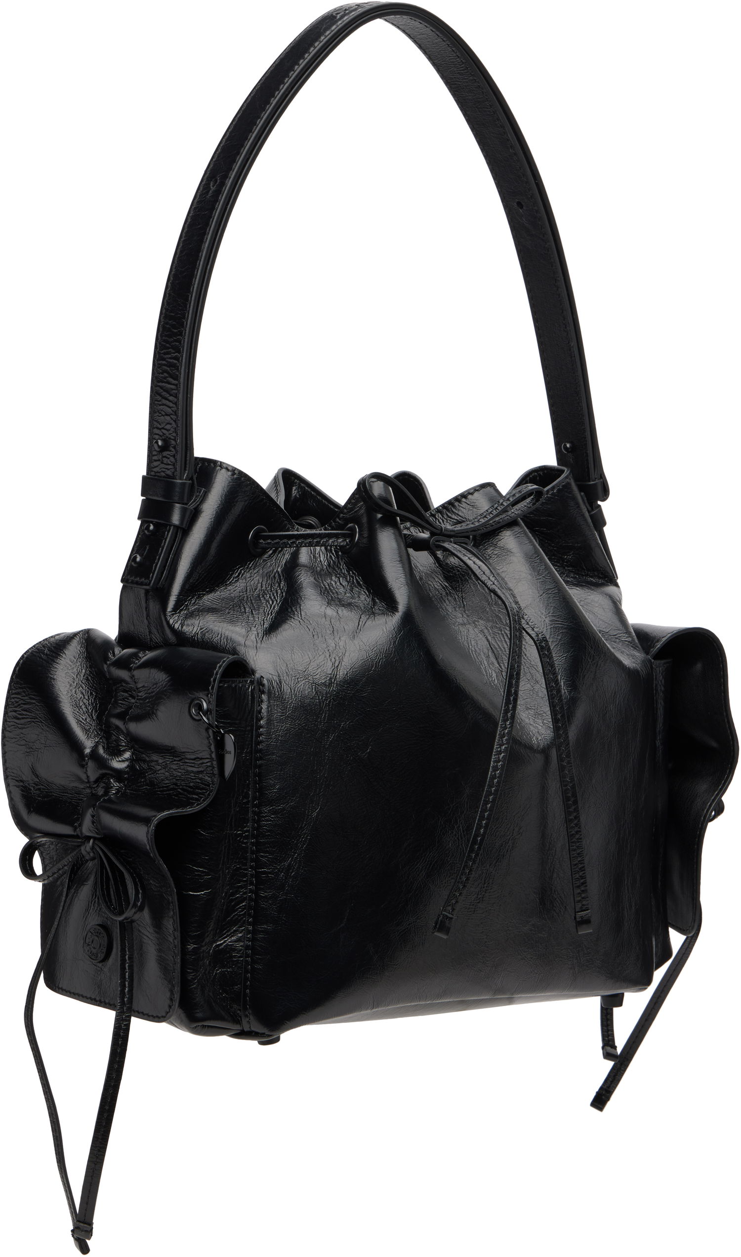 Дамска чанта Acne Studios Acne Studios Multipocket Bucket Bag Черно | A10457-, 1