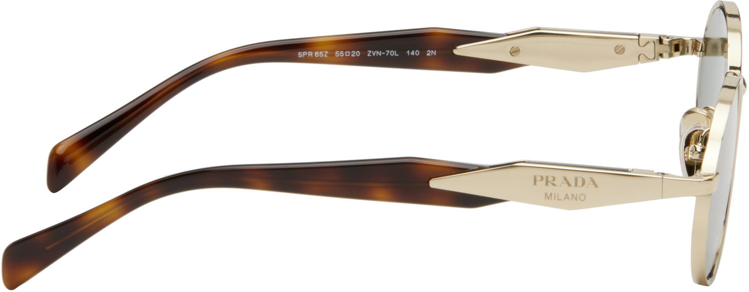 Слънчеви очила Prada Prada Eyewear Collection Round Sunglasses Кафяво | 0PR 65ZS ZVN70L55 8056262349915, 1