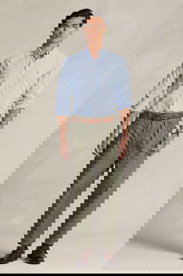 Риза Polo by Ralph Lauren Regular Fit Striped Cotton Button-Down Shirt Синьо | 710928918, 2