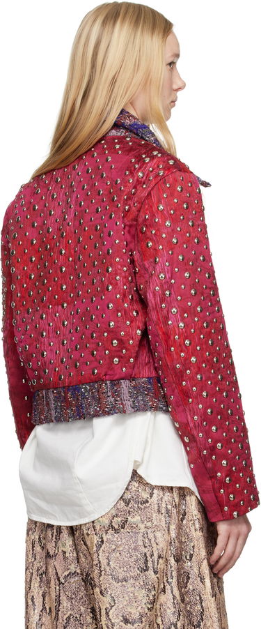 Яке Dries Van Noten Dries Van Noten Embellished Cropped Jacket Розово | 251-010519-1544, 2