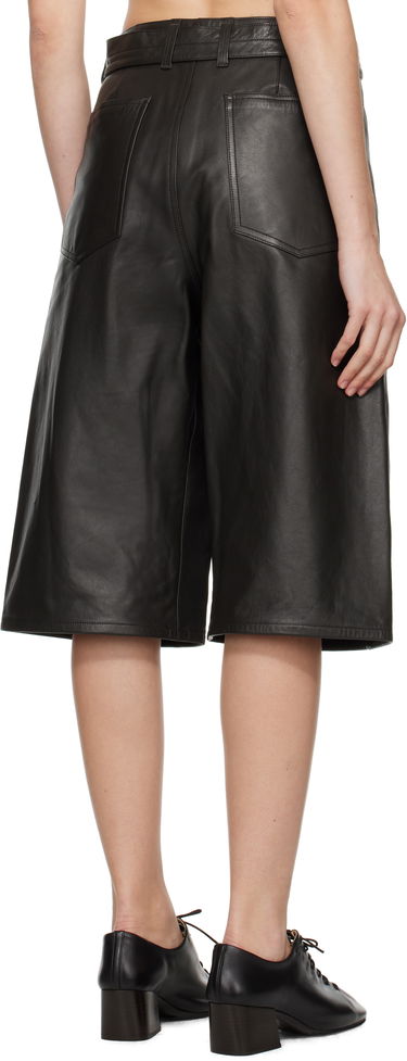 Къси панталони LEMAIRE Lemaire Bermuda Leather Shorts Черно | PA1141 LL0095, 2