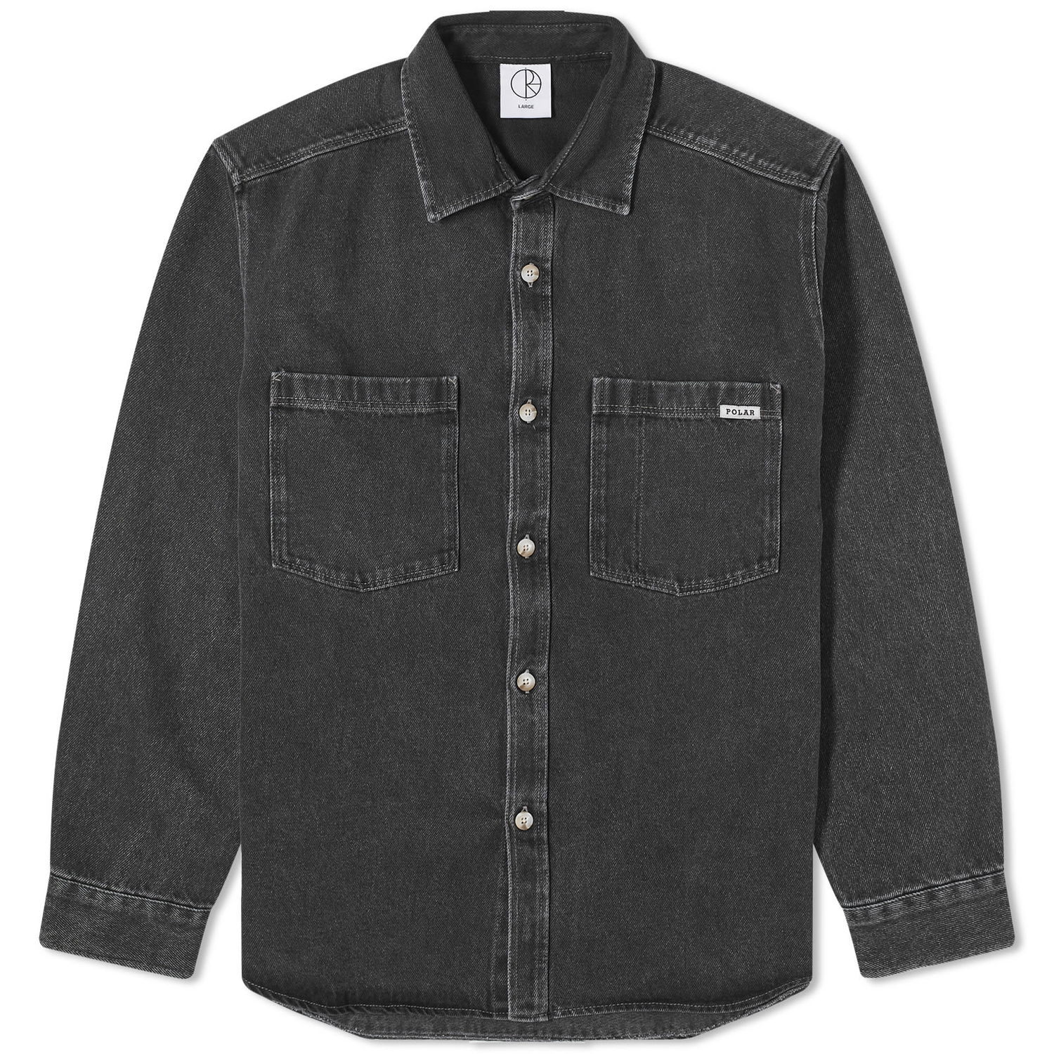 Риза Polar Skate Co. Mitchell Denim Shirt Сиво | PSC-B-W23-15, 0