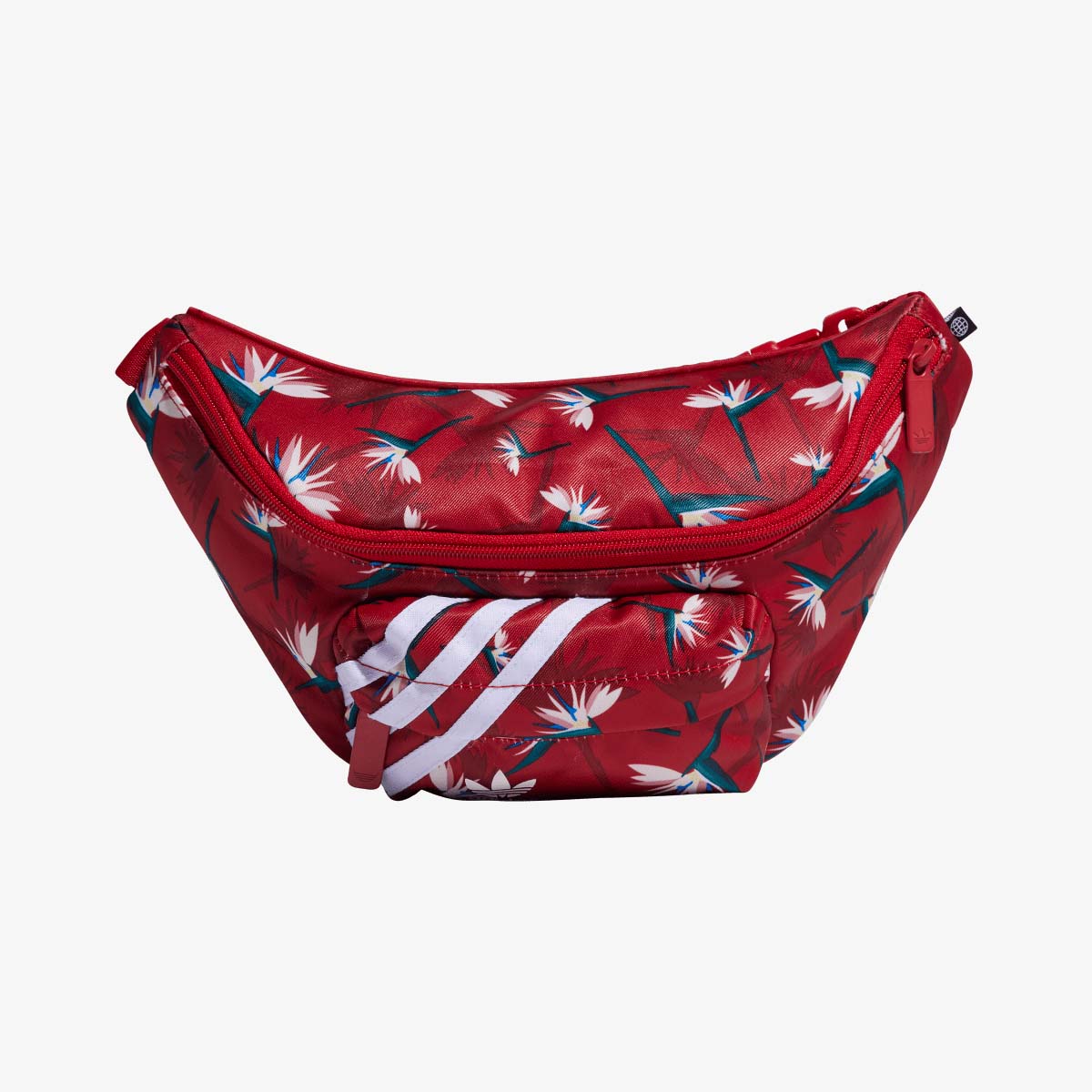 Чанта за кръста adidas Originals Floral Print Waist Bag Червено | HK0292, 1
