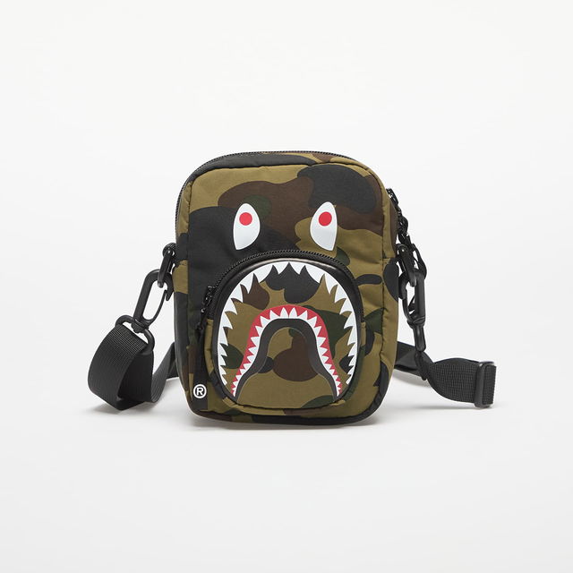 A BATHING APE 1St Camo Shark Mini Shoulder Bag