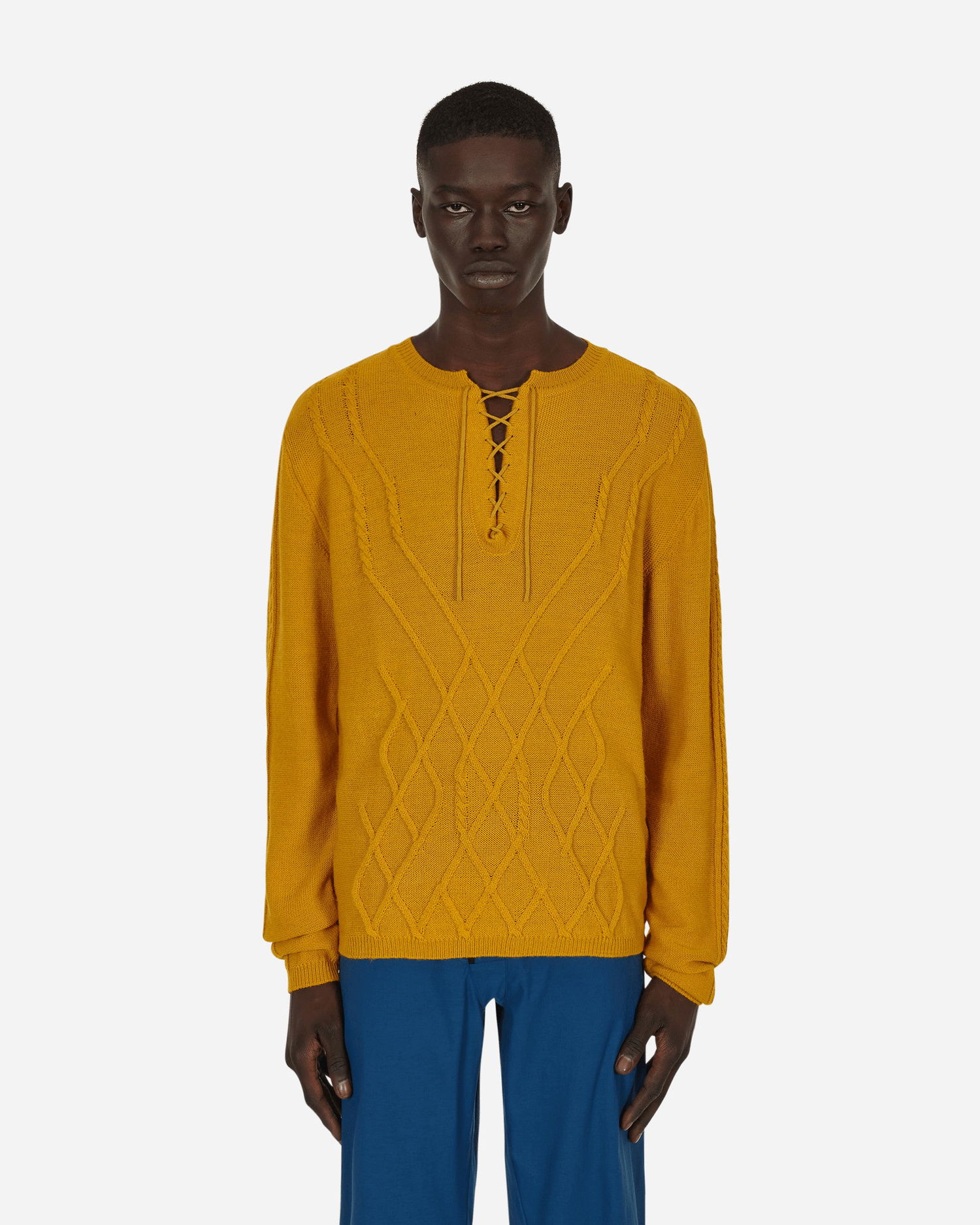 Пуловер KIKO KOSTADINOV Itten Cable Knit Жълто | KKSS22KN02-64 001, 0