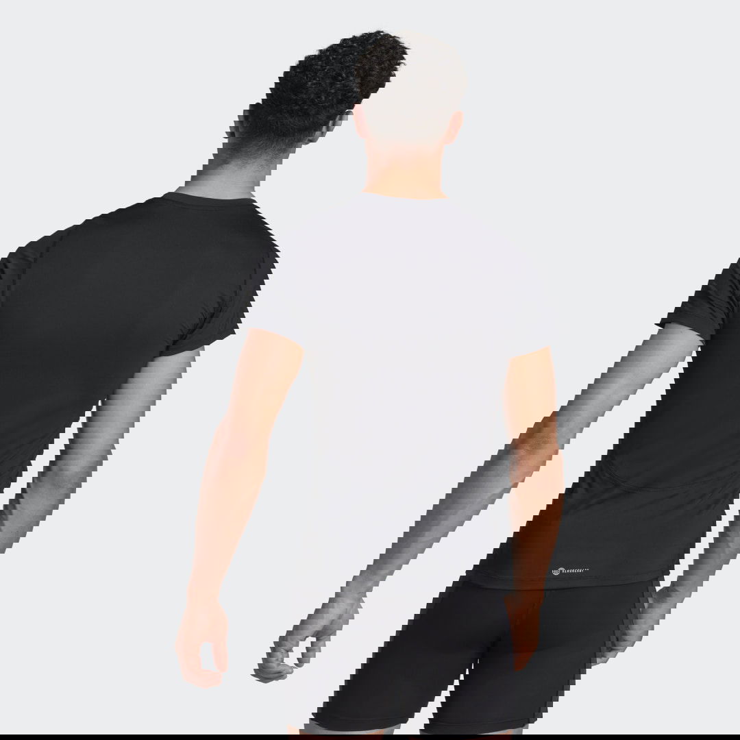 Тениска adidas Originals Techfit Graphic Tee Черно | HZ9686, 1