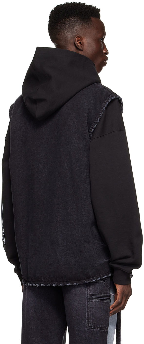 Жилетка We11done Denim Button-Up Vest Черно | WD-DV1-22-362-M-WB, 1