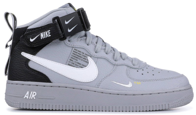 Кецове и обувки Nike Air Force 1 Mid LV8 Overbrand Сиво | AV3803-001, 0