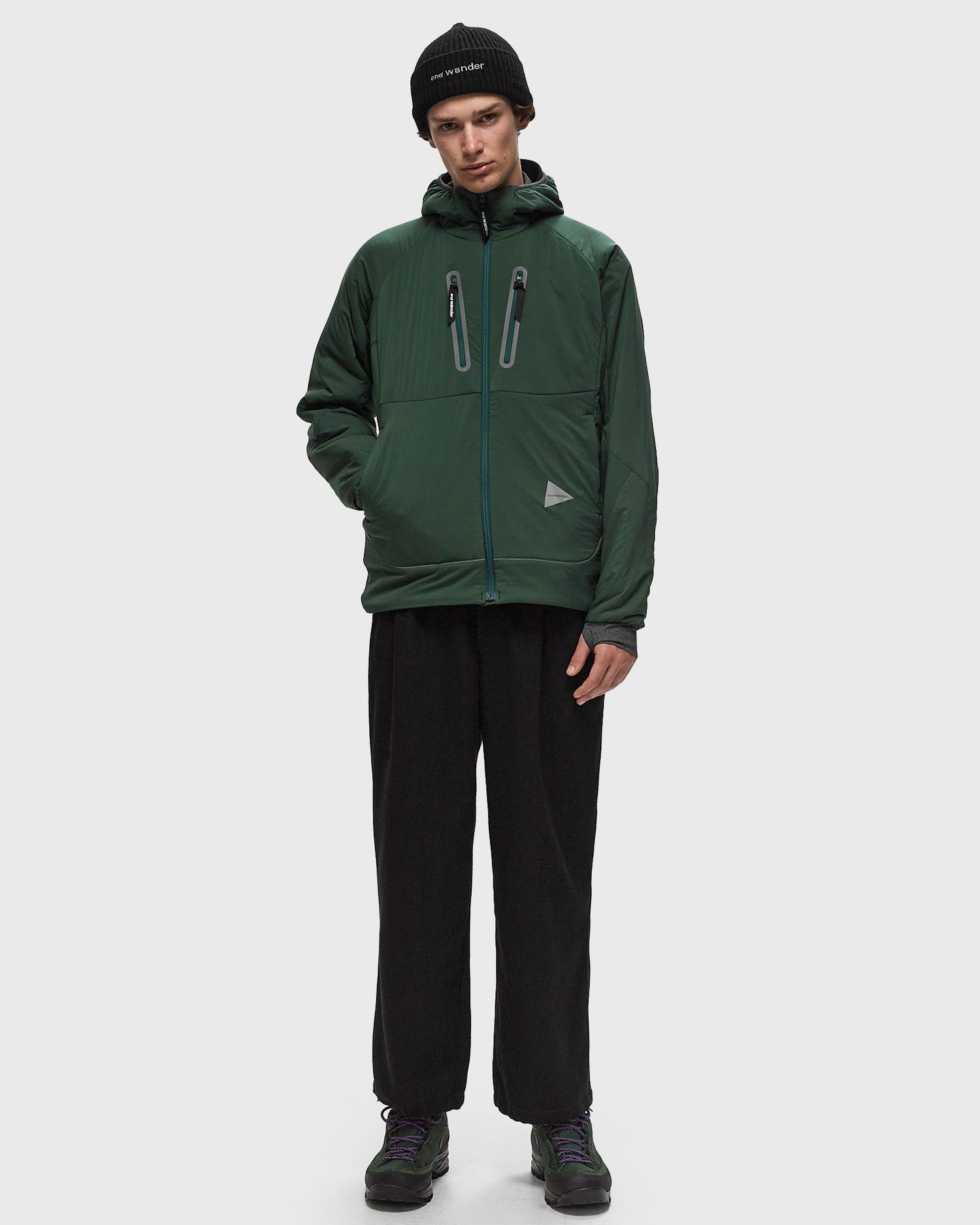 Суитчър and wander Alpha AIR Hoodie Зелено | 5744231112-140, 1