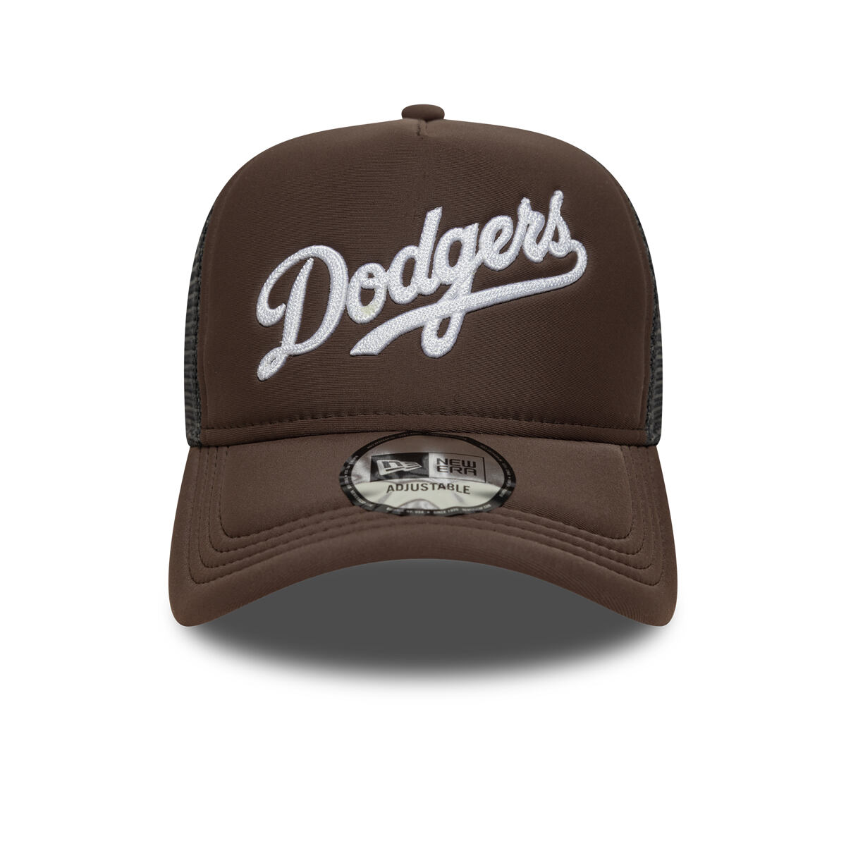Шапка с козирка New Era MLB Foam Script 9FORTY Trucker LA Dodgers Adjustable Hat Кафяво | 60691183, 1