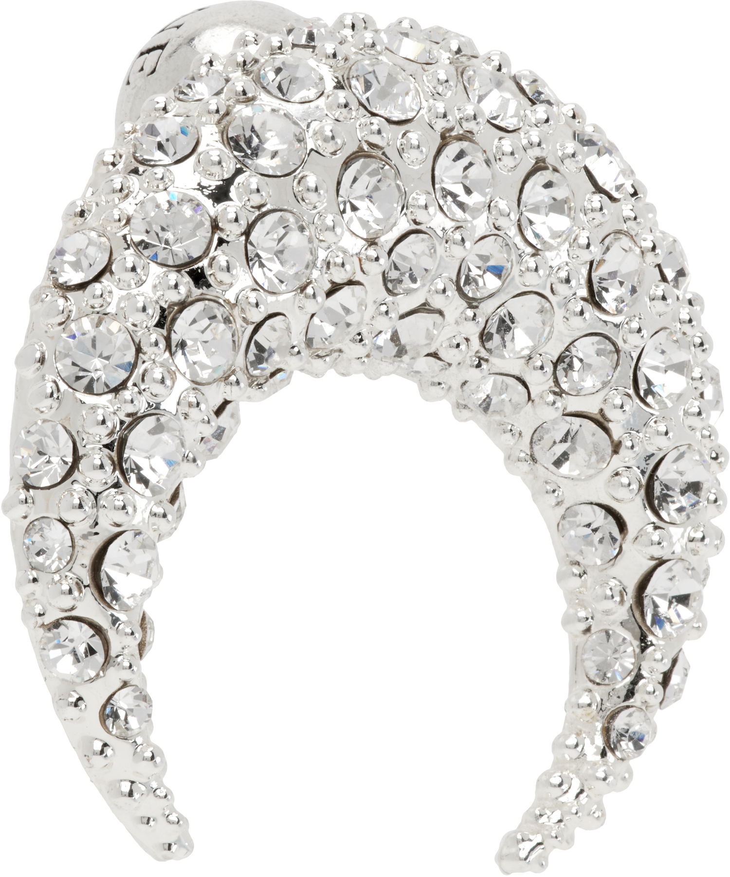 Значка Marine Serre Marine Serre Crystal Moon Stud Earring Металик | UJW072A RMET0001, 1