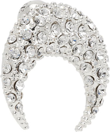 Значка Marine Serre Marine Serre Crystal Moon Stud Earring Металик | UJW072A RMET0001, 1