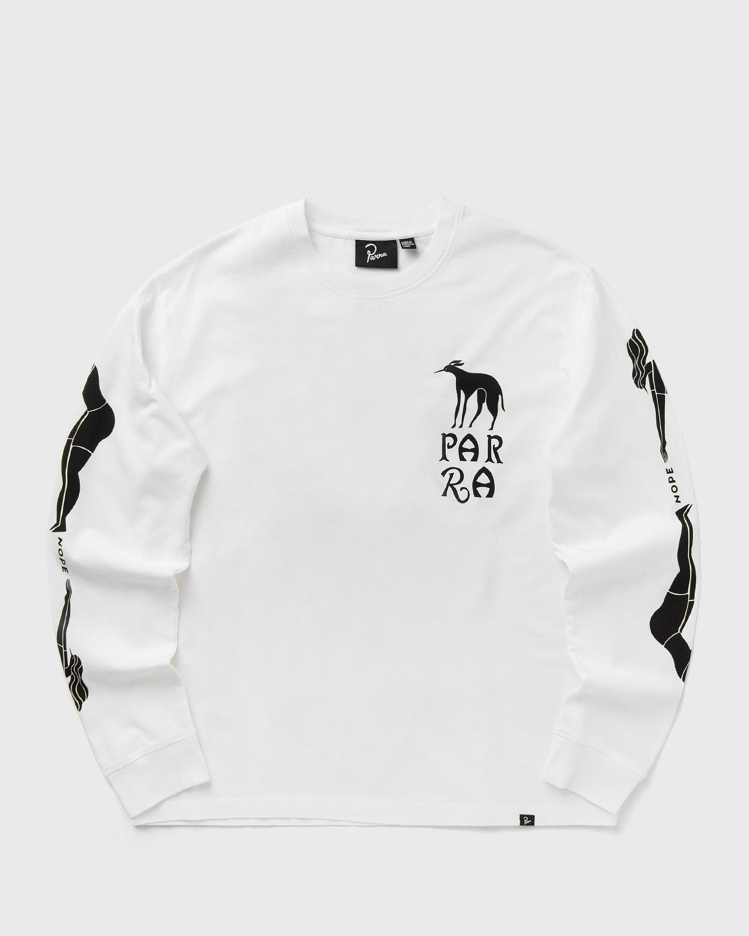 Тениска By Parra Long Sleeve T-Shirt with Graphic Print Бяло | 54110, 0