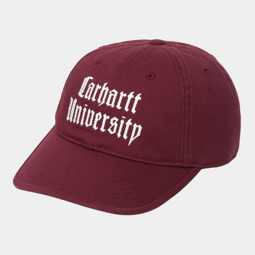 Шапка с козирка Carhartt WIP Carhartt WIP Schooling Baseball Cap Бургунди | I035629_5