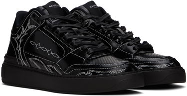 Кецове и обувки Balmain Balmain B-Court Mid Top Western Черно | CM1VI354LSLR, 3