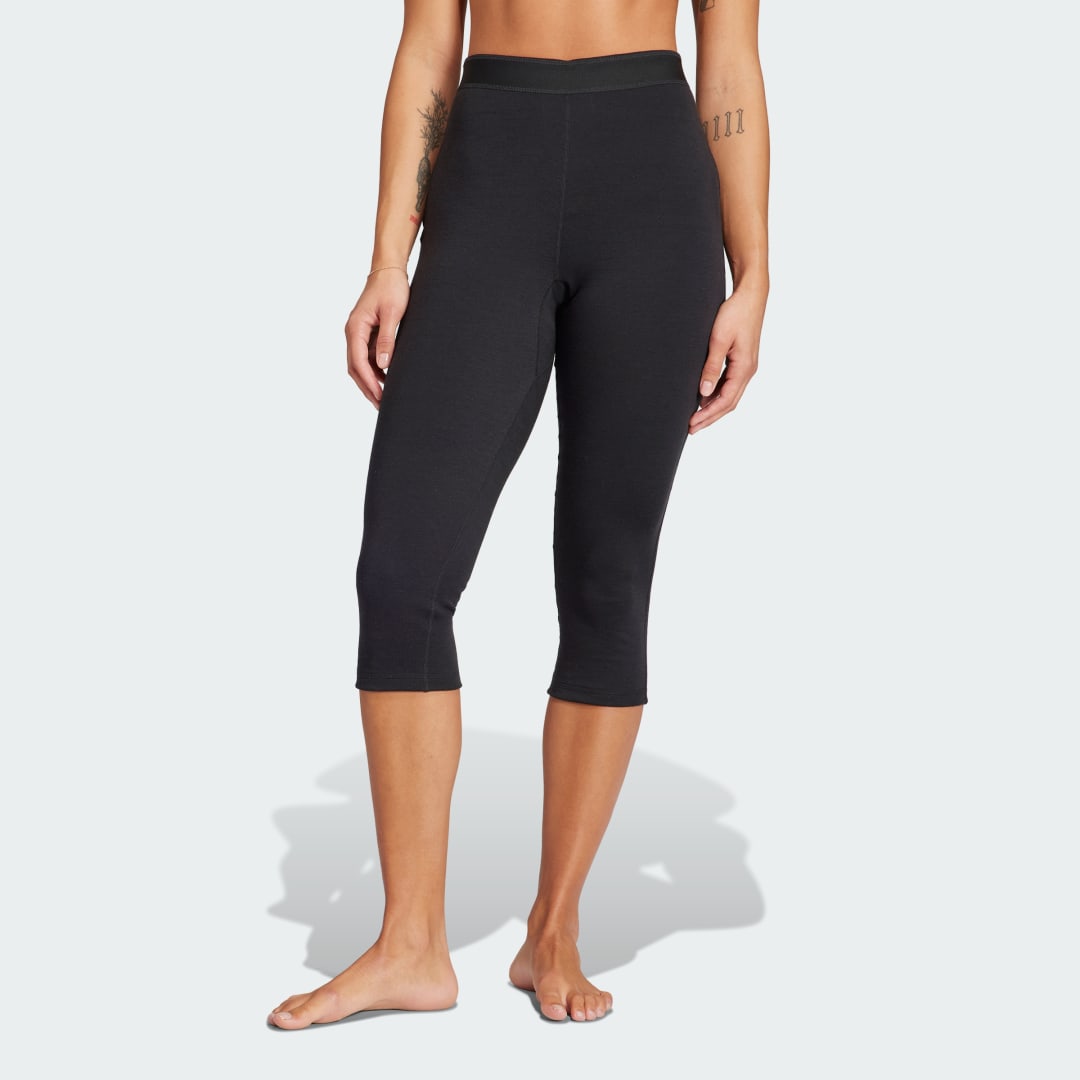 Клинове adidas Originals Legíny Xperior Merino 260 Baselayer 3/4 Черно | HZ8537, 0