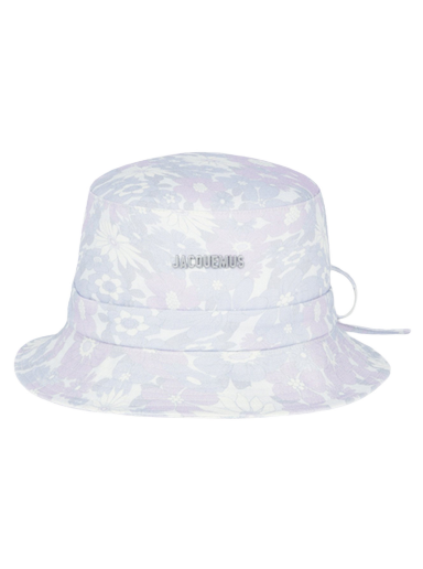 Шапка Jacquemus Bob Gadjo Bow Knotted Print Бяло | 223AC001-5002-6AG